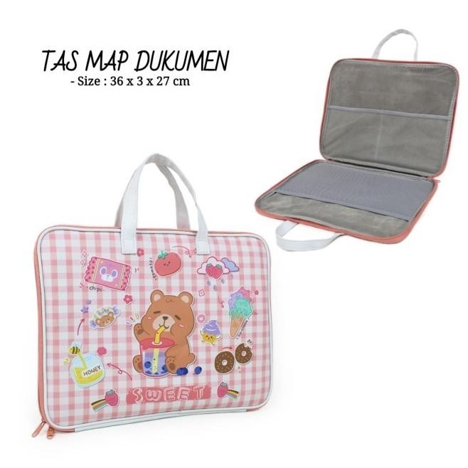 

[SLS89] TAS DOKUMEN AGENDA COVER KARAKTER LUCU AGENDA ANAK - TAS SWEET BEAR