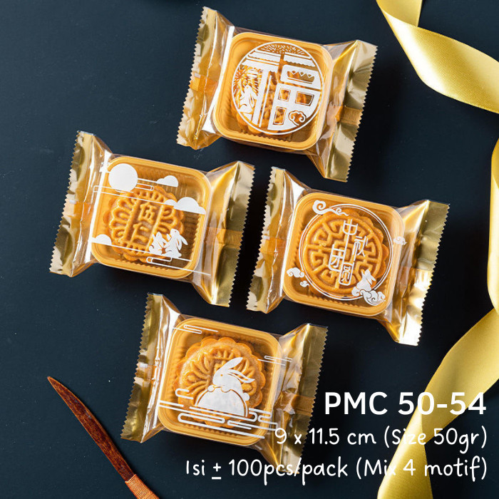 

BEBAS ONGKIR - Plastik Mooncake 50gr PMC 50-54 Kue Bulan Pia Snowskin Mochi Nastar