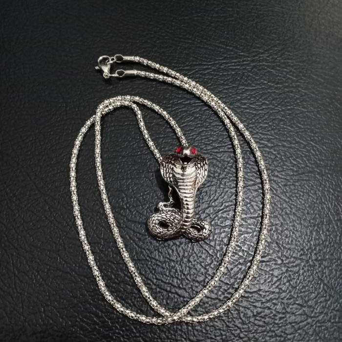 NC0059 - Necklace Kalung Pria Liontin Ular Cobra Fashion Aksesoris