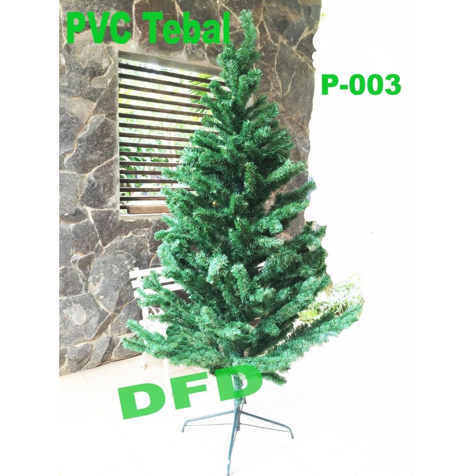 Terlaris Pohon Natal Tinggi : 1,2 Meter Pvc Tebal ( Kode : P-003 )
