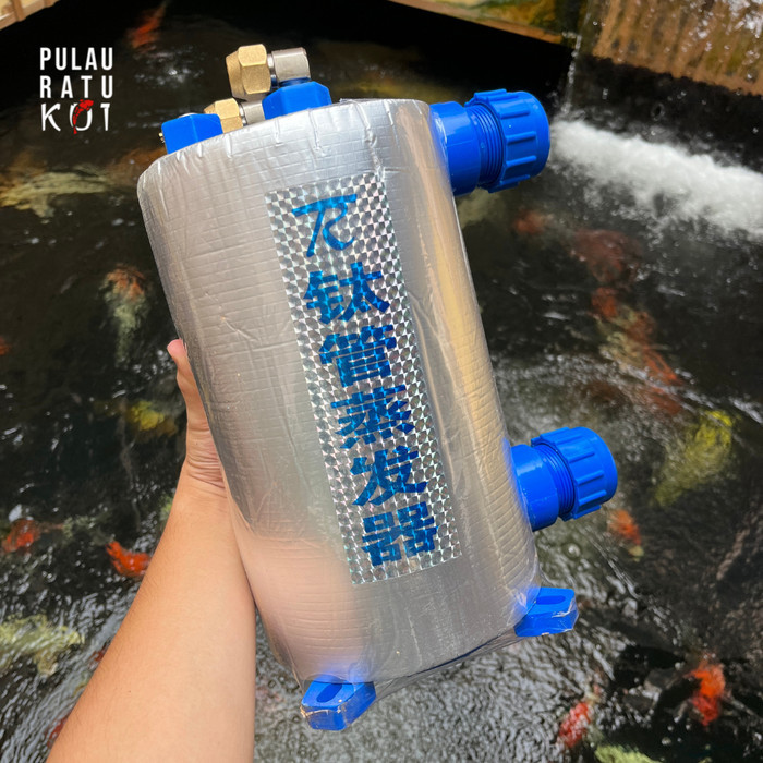 Diskon 1 Pk Titanium Evaporator Coil Water Chiller Pendingin Kolam Koi