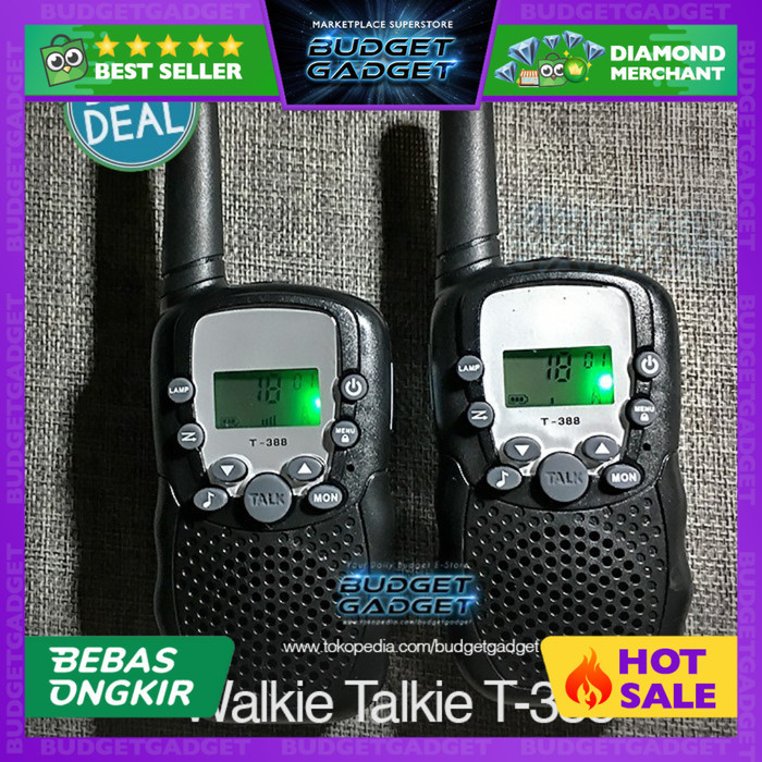 Mini Pairs Walkie Talkie with LED Light - T-388
