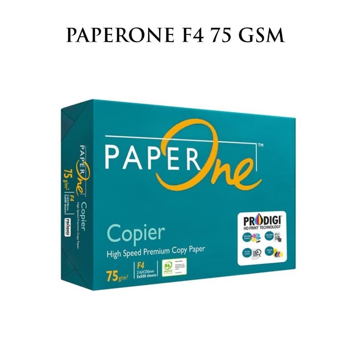 

TERBARU - Kertas Fotocopy HVS PaperOne Paper One F4 Folio 75 Gram Gsm Gr 75Gr