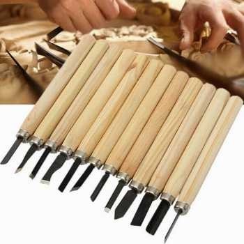 

TOOKIE Set Pisau Ukir Pahat Kayu 12 in 1 Wood Carving Knife