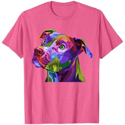 Kaos Potret Seni Pop American Pitbull Terrier untuk Pemilik Anjing |0XcxGvQz|