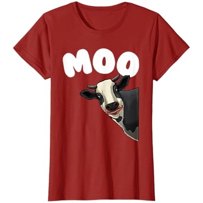Desain Sapi Lucu untuk Pria Wanita Kaus Hewan Peternakan Sapi Perah |yOCrfH5P|
