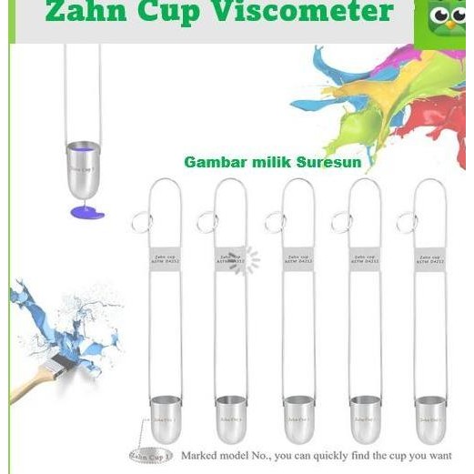 

Zahn Cup Viscosity Viscometer Alat Ukur Kekentalan 1# 2# 3# 4# 5#