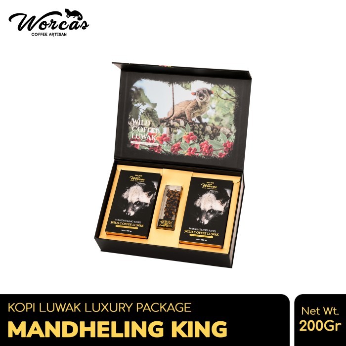 

Worcas Kopi Luwak Liar Mandheling King Luxury Package 200Gr