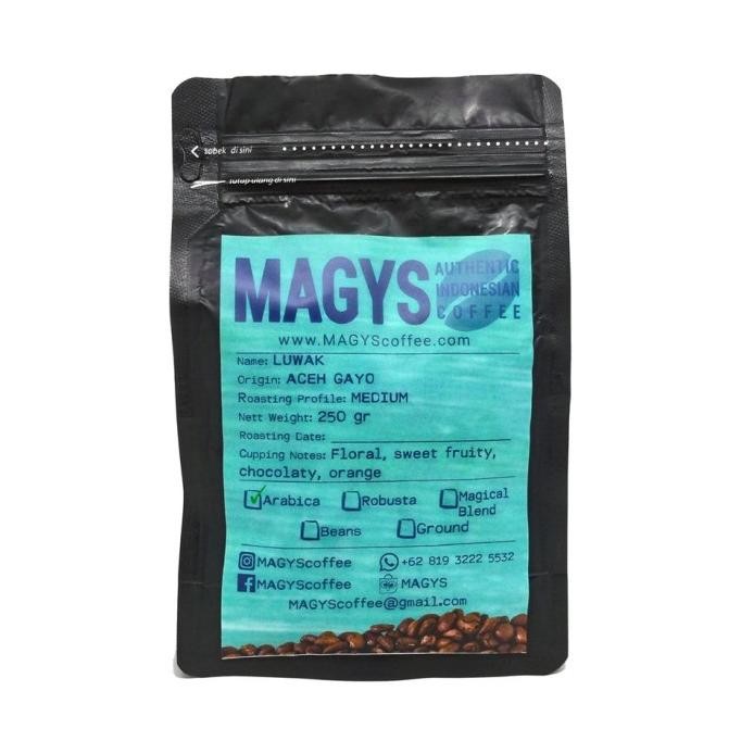 

Kopi Arabica Luwak Gayo 250 Gr, Biji/Bubuk