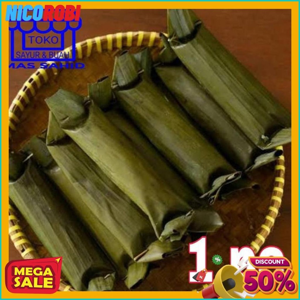 

Lontong Daun Pisang Lontong 1 Pcs (Murmer)
