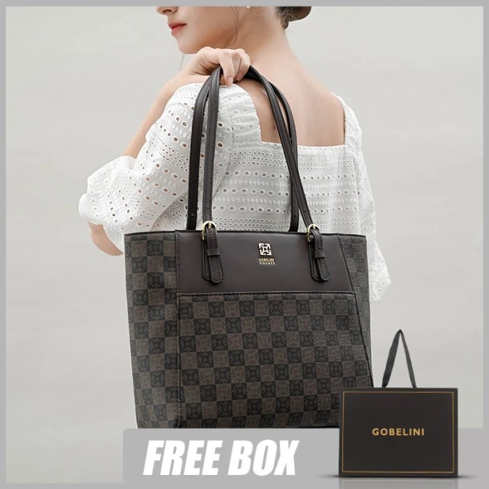 Gobelini Rozela Tote Circle Embossed Black