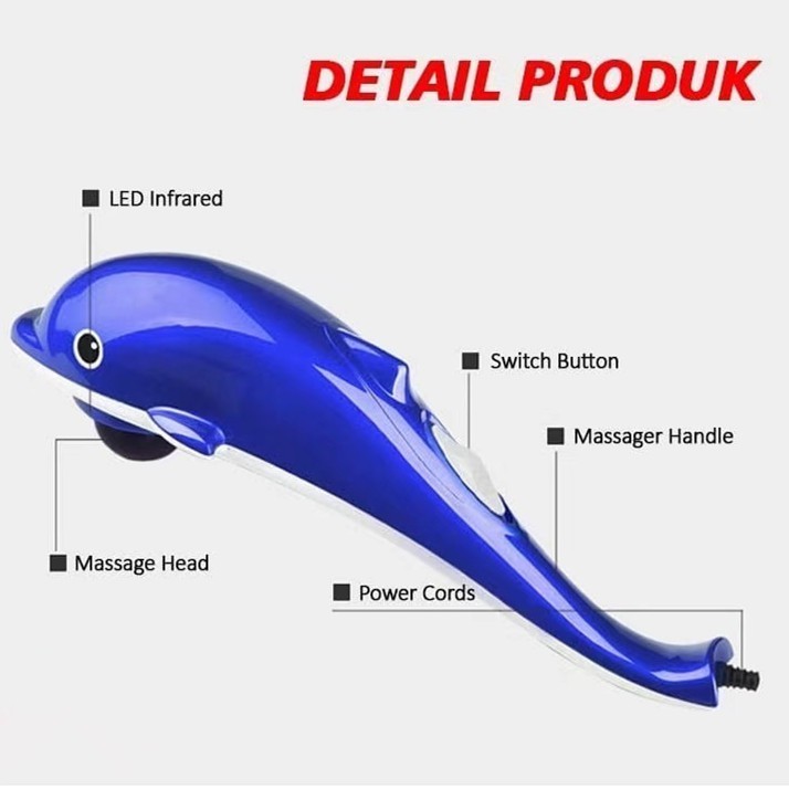 Alat Pijat Dolphin 3in1 Dolphin Massage Hand Massager Alat Pijat Elektrik