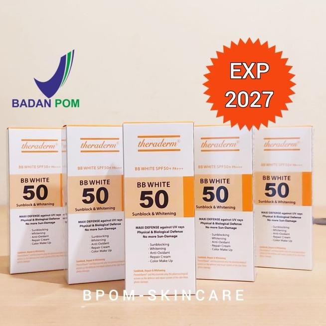Theraderm Bb White Spf50 Whitening Sunblo Cream 40G Made In Korea