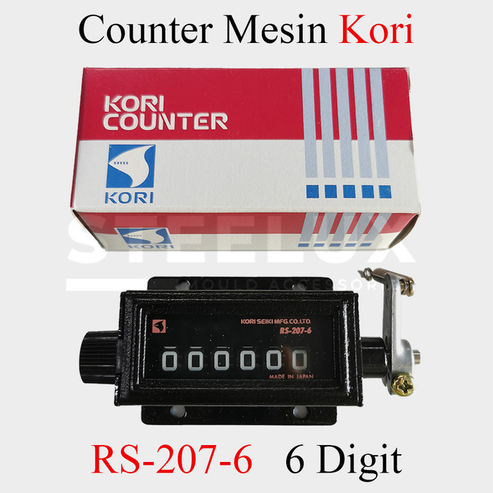 

Counter RS-207-6 Kori Ratchet 6 Digit Alat Penghitung Satuan Mesin RS2076 Machine Hitung Japan Jepang