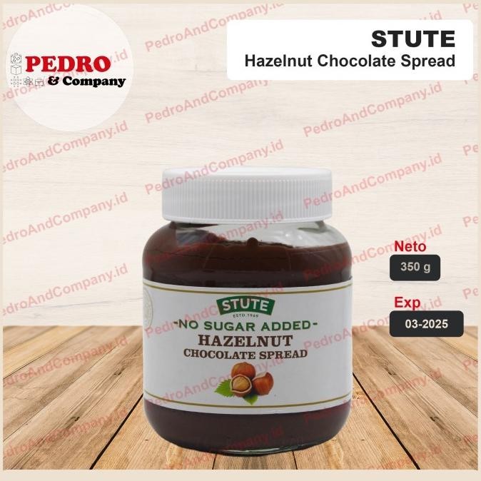 

Stute Hazelnut Chocolate Spread No Sugar 350 Gram - Selai Coklat