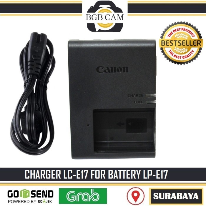 TERBARU - Charger Canon LC-E17 For LP-E17 EOS 750D / 800D / 200D / 200Dii LCE17