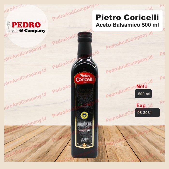 

Pietro Coricelli Aceto Balsamico Balsamic Vinegar 500 Ml - Cuka Anggur