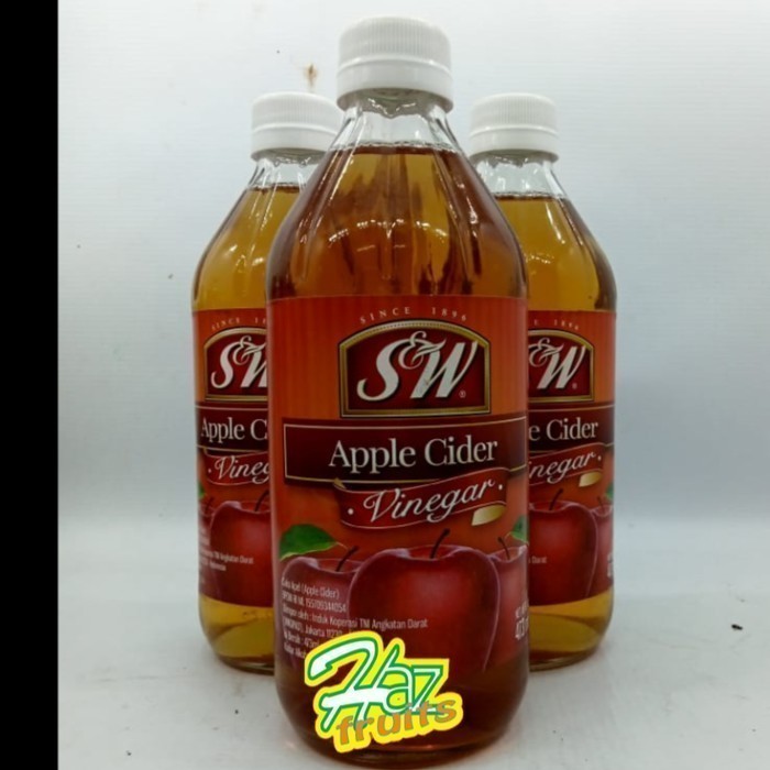 

Cuka Apel Sw 473Ml (Apple Cider Vinegar S&W Brand) I Cuka Apel