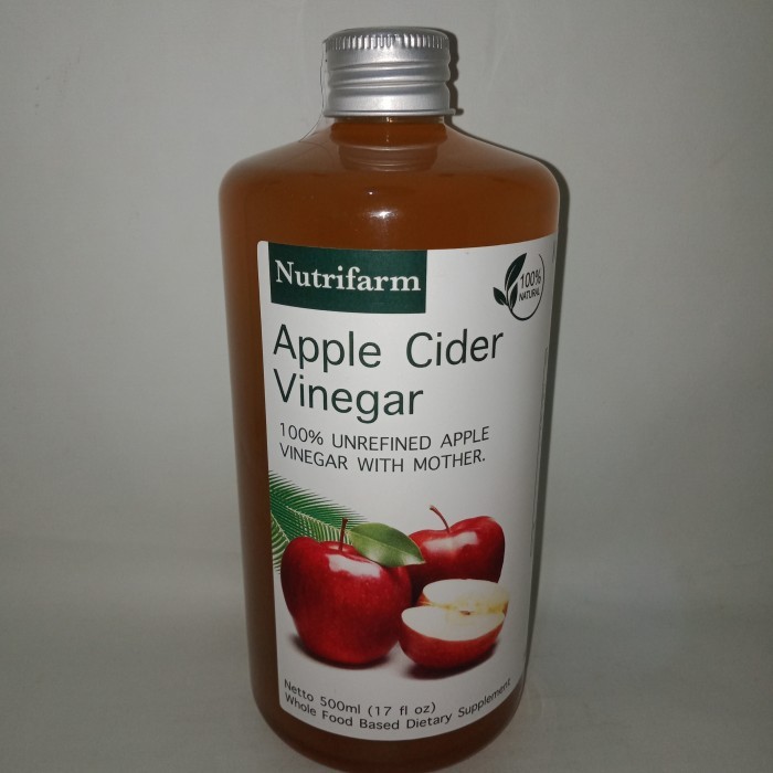 

Cuka Apel Nutrifarm With Mother 500Ml Original