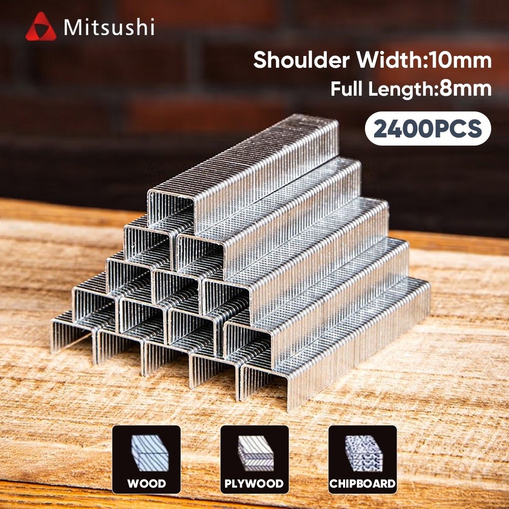 

Mitsushi Paku Staple Refill - Stapler Staple Gun Berbentuk U 10*8mm Alat perangkat keras