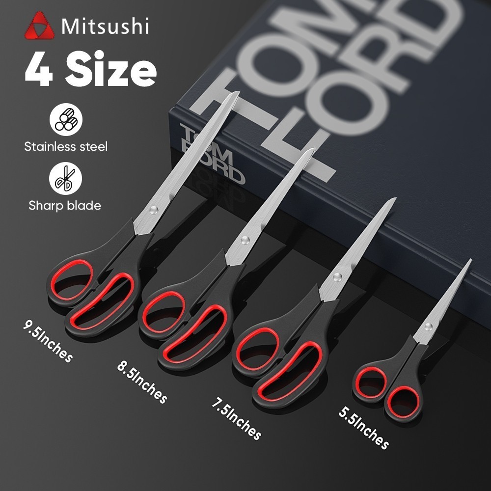 

Mitsushi Gunting Stainless Tajam Kecil Sedang Besar / Gunting Kertas Perlengkapan Sekolah Kantor Scissors Alat perangkat keras