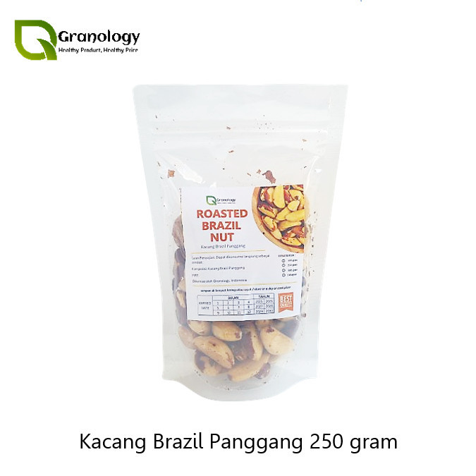 

BOOM SALE Kacang Brazil Oven / Roasted Brazillian Nut (250 gram) by Granology