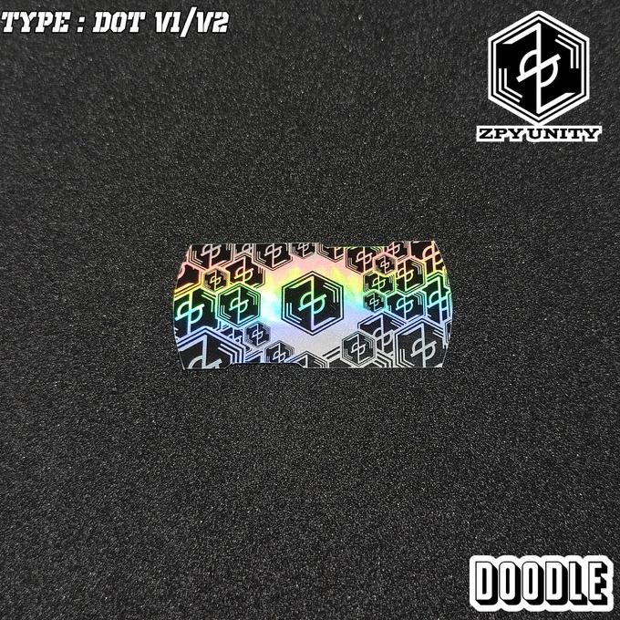 BOTTOM SHIELD DOT AIO ORIGINAL (stiker)
