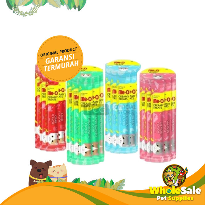 Me-O Creamy Treats 1 Toples (Isi 36 Pcs) Meo Cat Sna Celan Kucing