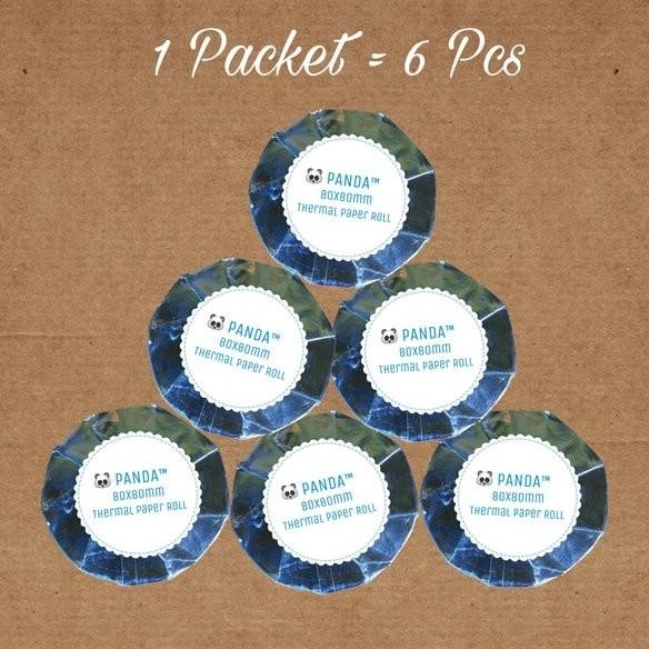

JTE" KERTAS PRINTER KASIR STRUK PANDA 80X80MM THERMAL PAPER ROLL FOR CASH REGISTER-MESIN ATM-PARKIR-DLL DGN UKURAN PRINTHEAD LEBAR 80MM DIAMETER 80MM ORIGINAL DAN TERPERCAYA