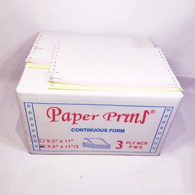 

continuous form kertas komputer 3ply full atau bagi 2 paper prins