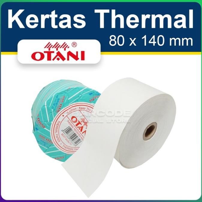 

1 DUS OTANI 80 X 140 MM KERTAS STRUK THERMAL OTANI 80 X 140 MM 80X140 ATM MESIN ANTRIAN TIKET PARKIR ORIGINAL DAN TERPERCAYA