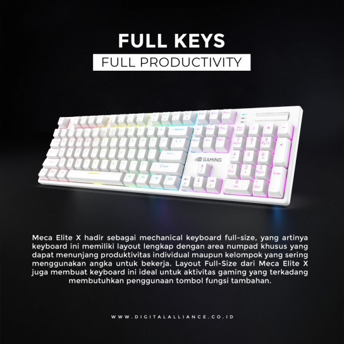 Keyboard Digital Alliance Meca Elite Full Size Keyboard Da Meca Elite