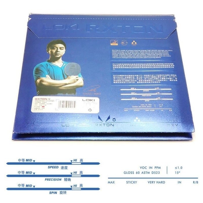 Karet Pingpong Loki Rxton 5 Blue Original