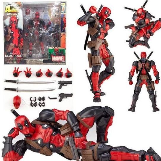 ACTION FIGURE Revoltech Marvel Yamaguchi Deadpool KWS Action Figure