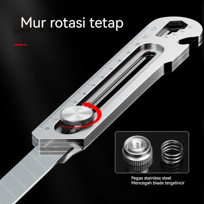 

Tk-30 Cutter 18Mm Multifungsi 6In1 Baja Cuter Besi Stainless Besar Mata Cutter Pemotong Kertas