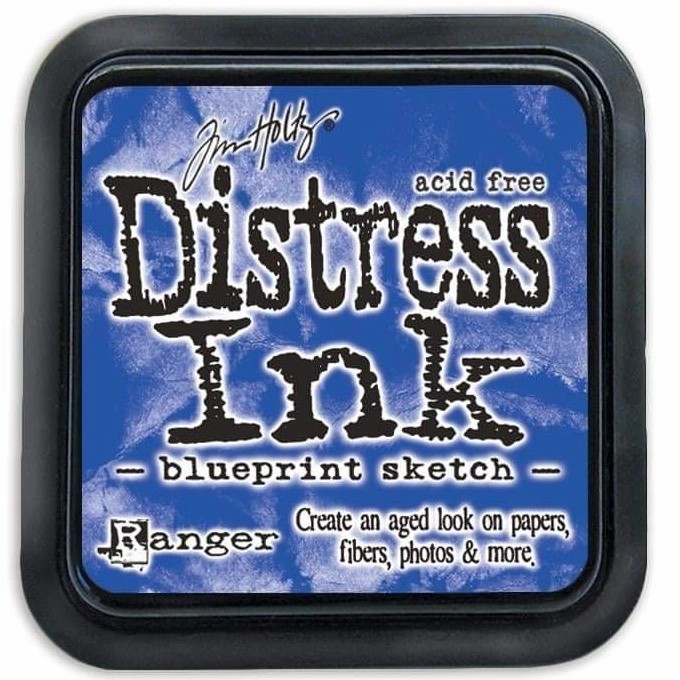 

BEBAS ONGKIR - Distress ink Blueprint sketch