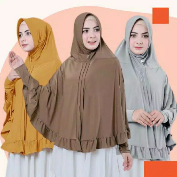 Diskon - Bergo Instan Syari Lengan Jilbab Tangan Jumbo