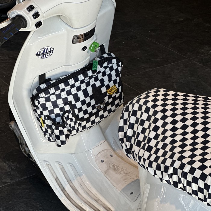 Tas Bagasi Vespa Checkerboard Vespa Sprint Primavera LX