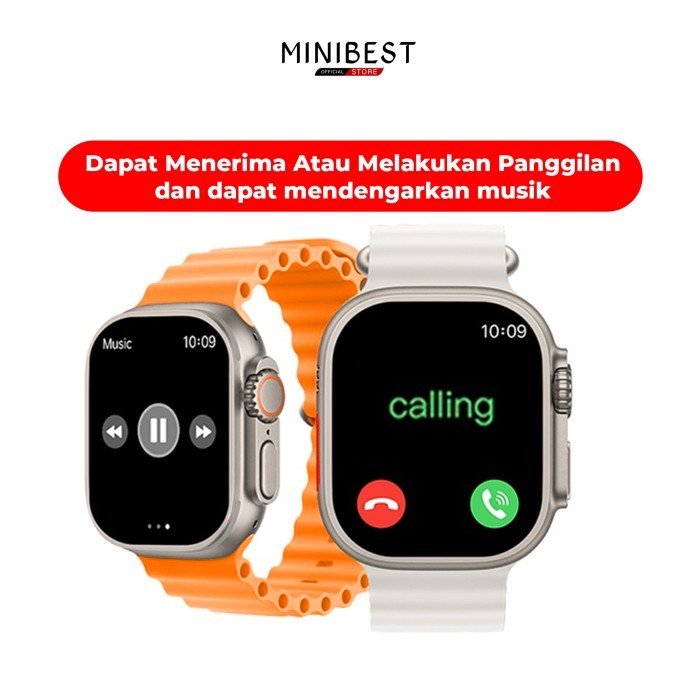 Minibest Smartwatch Mb8 + Ultra Pro Bluetooth V5.2 Full Touch Screen