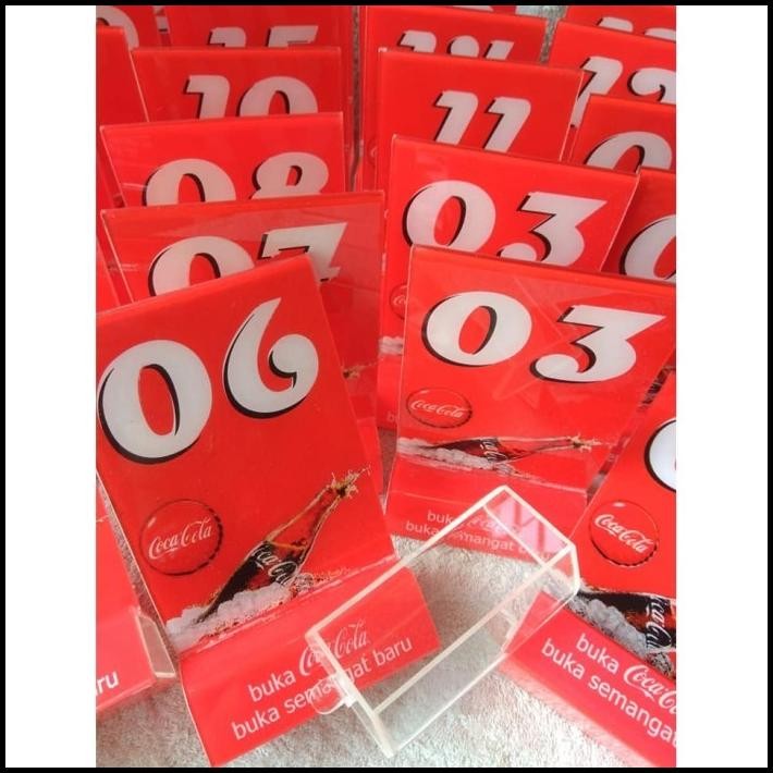 

TERBARU NOMOR MEJA COCA COLA AKRILIK 22 BUAH !