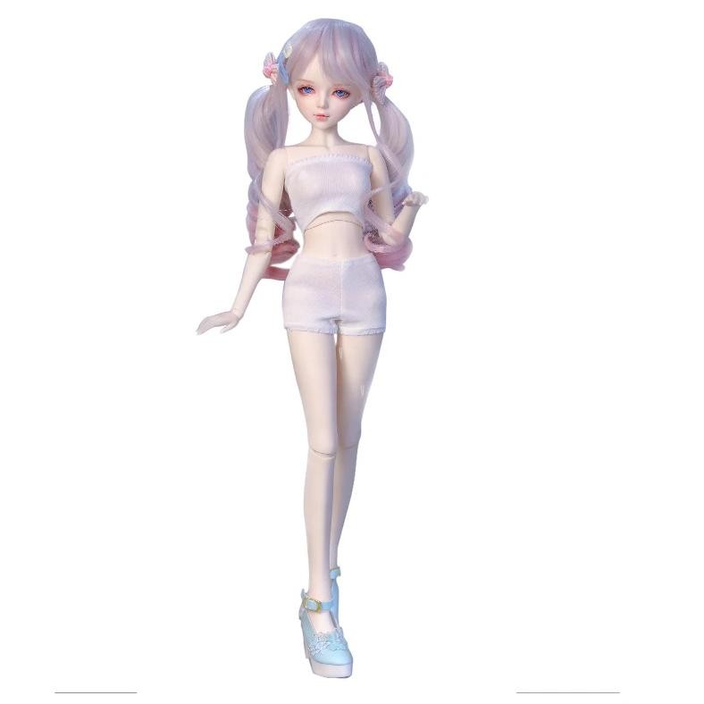 1/3 bjd dolls solid body white skin girls nude mjd doll body 60cm pvc material 31 movable jointss do