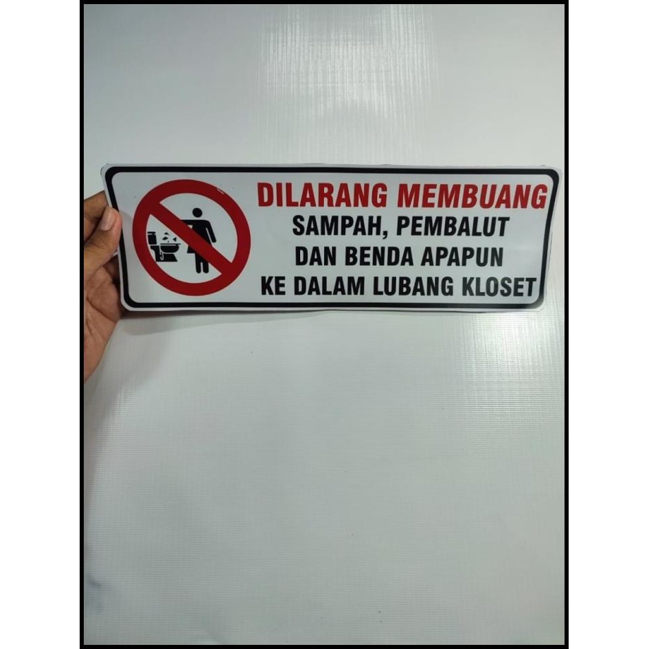 

DISKON STIKER DILARANG MEMBUANG BENDA KEDALAM KLOSET !!!!