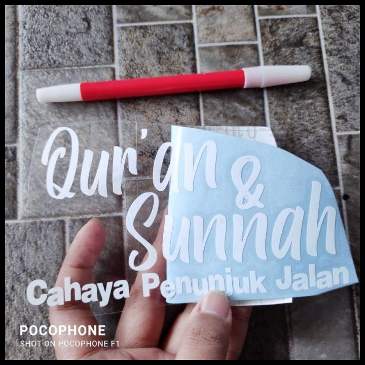 

DISKON QURAN SUNNAH CAHAYA PENUNJUK MUSLIM ISLAM CUTTING STIKER KATA DAKWAH - PUTIH !!!!!!