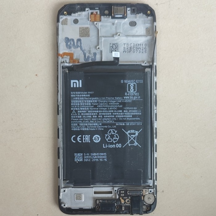 FRAME LCD BATRE PCB CONNECTOR REDMI 8A PRO ORI COPOTAN