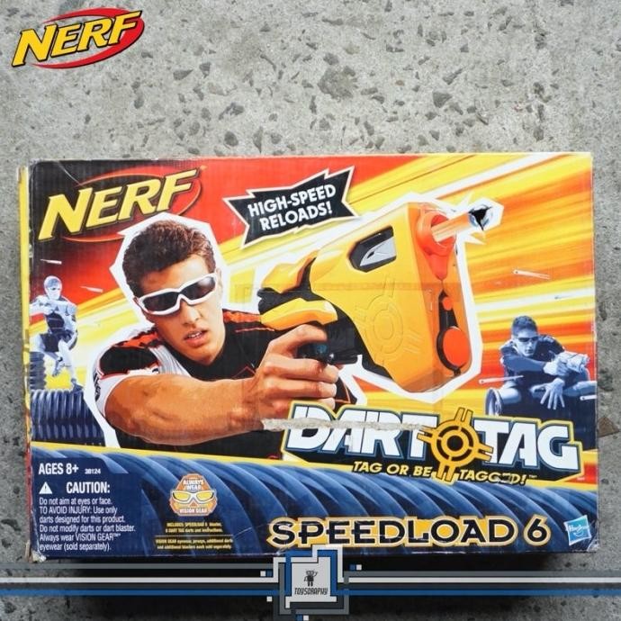 Nerf Dart Tag Speedload 6 Blaster Internal Magazine