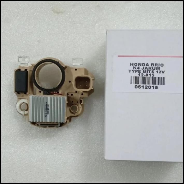 DISKON IC REGULATOR HONDA BRIO TAHUN 2015 12 VOLT KAKI 4 JARUM(UP/RH)  
