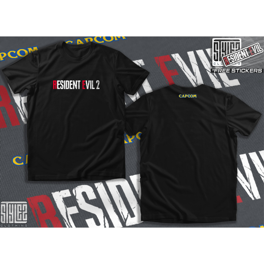 RESIDENT EVIL 2 CAPCOM REMAKE GAMERS T-SHIRT |AhZsKeBB|