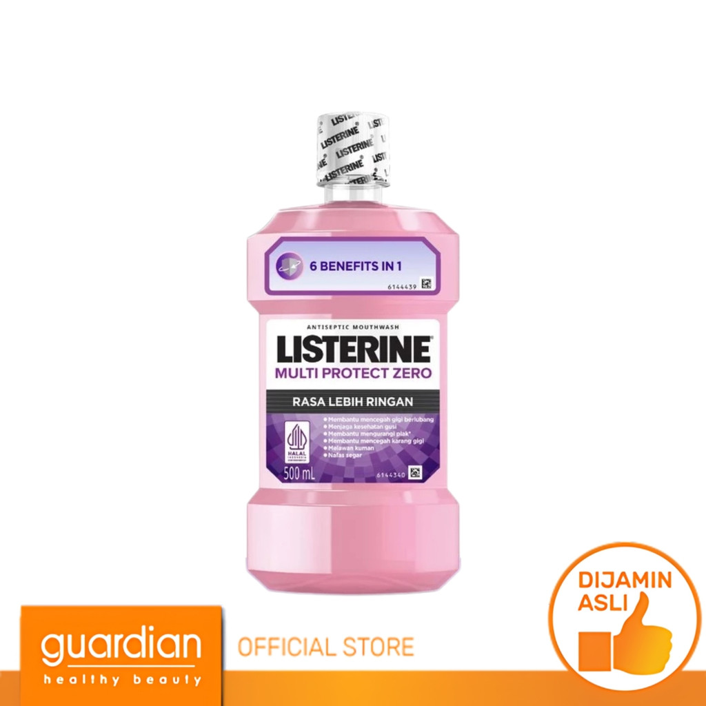 Listerine Multi Protect Zero Antiseptic Mouth Wash 500Ml - Obat Kumur Antiseptik