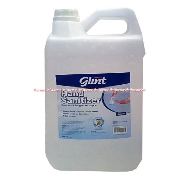 

Glint Hand Sanitizer 5L Pembersih Tangan Antiseptic Kemasan Derigent