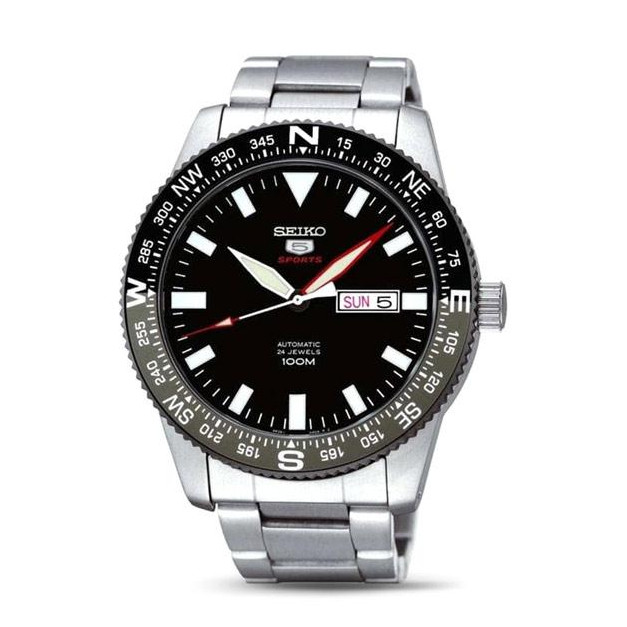 [Watches Hub Indonesia] SEIKO Jam Tangan Pria 5 Sports SRP669K1 Automatic Black Dial Stainless Steel